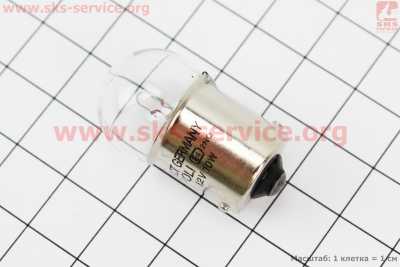Лампа поворота (белая с цоколем) 12V/10W G18 BA15s