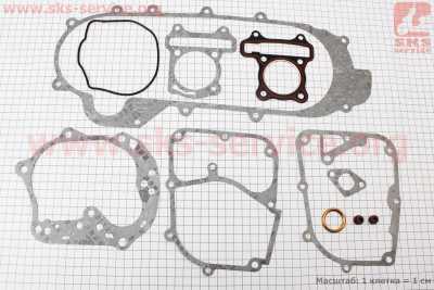 Прокладки двигателя 80cc-47мм, к-кт 11 деталей, длинный вариатор