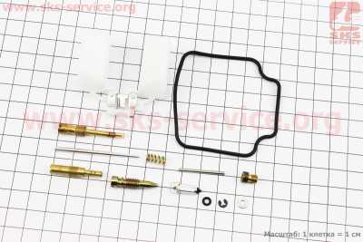 Ремонтный к-кт карбюратора 150cc, 12 деталей+поплавок