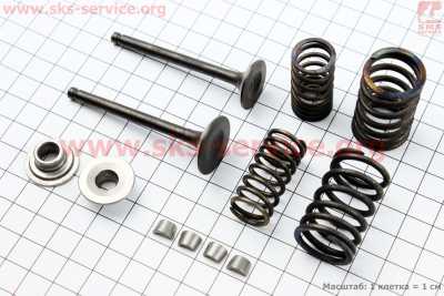 Клапан впускной, выпускной ПОЛНЫЙ к-кт 70-110-125cc