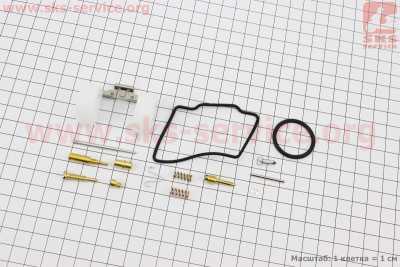 Ремонтный к-кт карбюратора , 14 деталей + поплавок