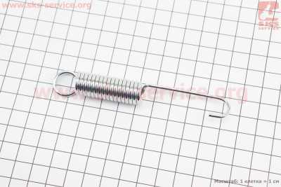 Пружина подножки боковой (≈L105мм, D14мм, 17 витков)