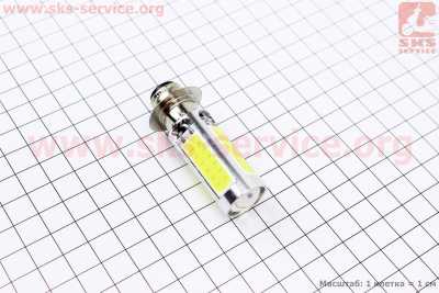 Лампа фары диодная P15D-25-1 - LED-4+1(линза)