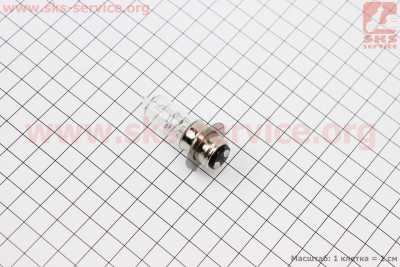 Лампа фары P15D-25-3 12V 35/35W (короткая)