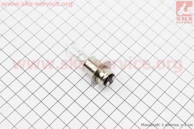 Лампа фары P15D-25-3 12V 35/35W (длинная)