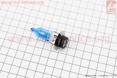 Лампа фары P15D-25-1 12V 35/35W синяя