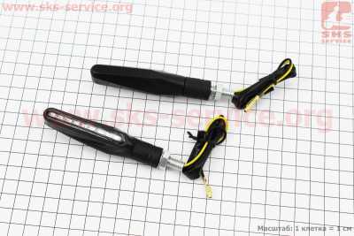 Поворот диодный LED ТОНКИЙ, 2шт