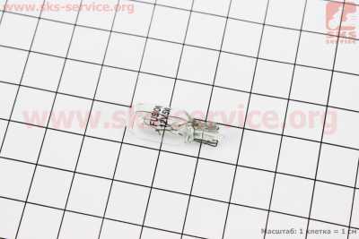 Лампа поворота (белая без цоколя) 12V/5W T10