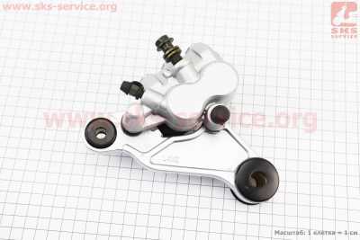 Тормозной суппорт с колодками Honda LEAD (двухпоршневой)