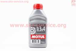 Тормозная жидкость синтетическая DOT 3/4 Brake Fluid, 500ml