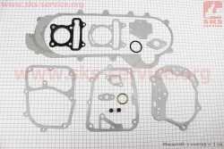 Прокладки двигателя 80cc-47мм, к-кт 14 деталей, длинный вариатор (метал)