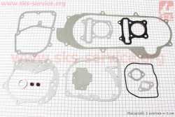 Прокладки двигателя 80cc-47мм, к-кт 13 деталей, короткий вариатор (метал)