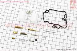 Ремонтный к-кт карбюратора 50-80cc, 13 деталей + поплавок