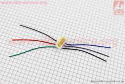 Разъем с проводами для реле-регулятора напряжения 6конт - папа, тип 2