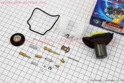 Ремонтный к-кт карбюратора 150cc, 14 деталей+поплавок+ мембрана 24мм + мембрана ускорительная
