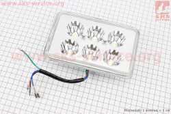 Фары квадратной передняя часть 6-LED, 165*105мм, TUNING