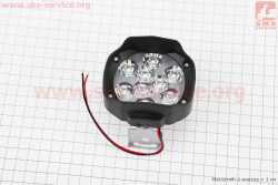 Фара дополнительная светодиодная влагозащитная - 9 LED,  (77*64mm) с креплением