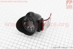 Фара дополнительная светодиодная влагозащитная - 6 LED с креплением капля  52*52мм