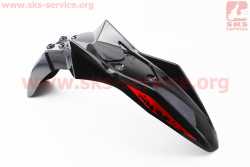 Loncin- LX250GY-3 пластик - крыло переднее, ЧЕРНЫЙ