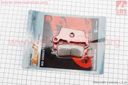 Тормозные колодки (дисковые) Honda LEAD AF20/XR 50/CRM 250; HYOSUNG RX400; SUZUKI DR-Z400/RM 125/DR 125; KAWASAKI KLX250/KX 125 к-кт красные