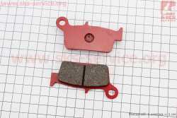 Тормозные колодки (дисковые) Honda LEAD AF20/XR 50/CRM 250; HYOSUNG RX400; SUZUKI DR-Z400/RM 125/DR 125; KAWASAKI KLX250/KX 125 к-кт красные