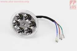 УЦЕНКА DELTA Фары круглой внутренняя часть 6-LED с ободком, 80мм (не горит несколько диодов)