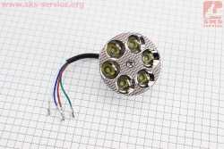 УЦЕНКА DELTA Фары круглой внутренняя часть 6-LED с габаритными диодами, 80мм, TUNING (не горит несколько диодов)