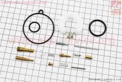 Ремонтный к-кт карбюратора 110cc, 16 деталей + поплавок