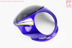 УЦЕНКА CB125-250 (Viper 125J) пластик - обтекатель фары круглой + ветровик, СИНИЙ (см. фото)