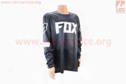 Футболка (Джерси) мужская XXL-(Polyester 100%), длинные рукава, свободный крой, чёрно-белая, НЕ оригинал