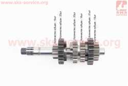 Loncin- LX300-6 Коробка передач (два вала с шестернями)